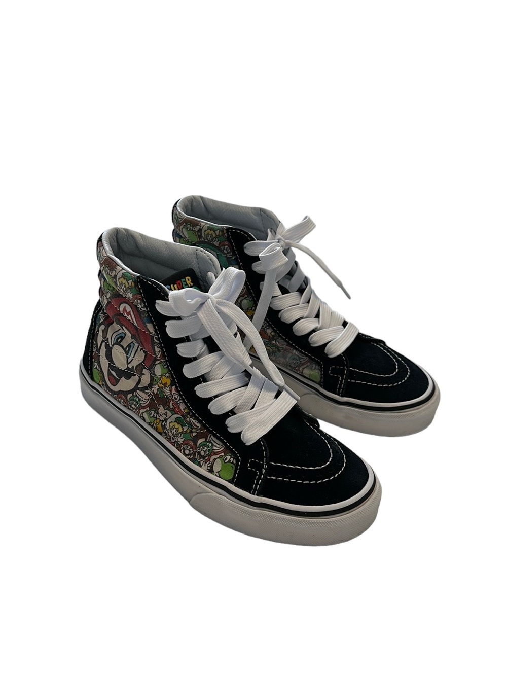 Vans x Nintendo Super Mario Sk8-Hi Reissue High Top Sneakers 4.5 Men’s 6 Women’s